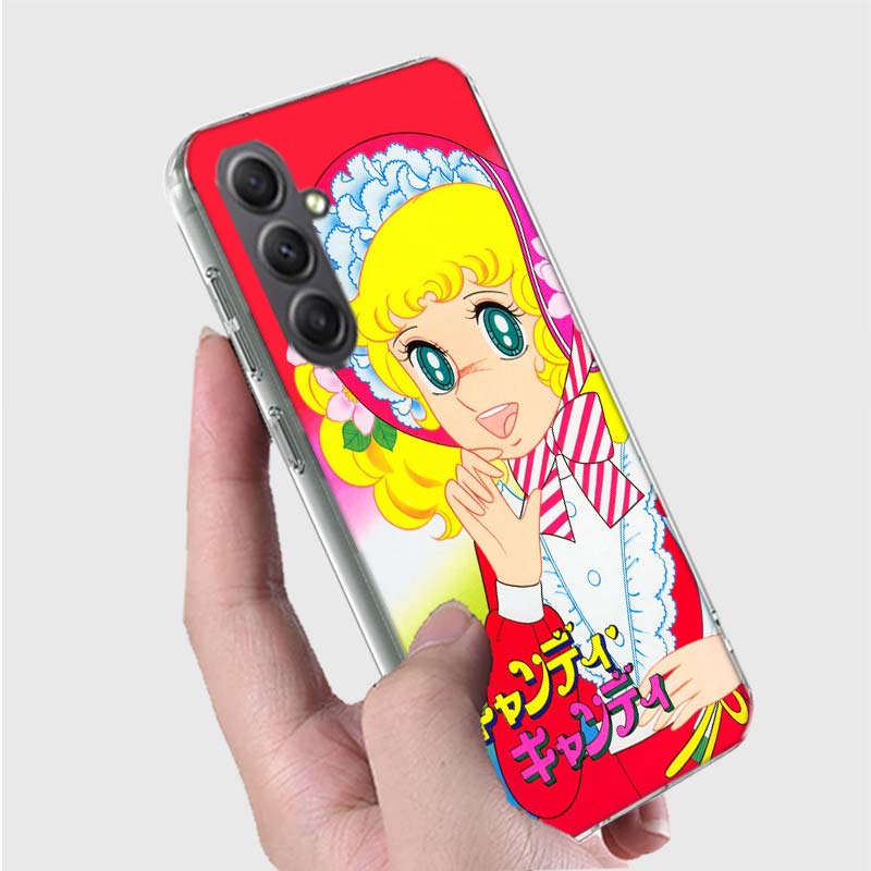 Etui na telefon z anime Candy Candy z lat 90. do Samsung A17 A56 A55 A35 A36 A26 A25 A15 A16 Galaxy Note 20 10 9 8 A70 A50 A40 A30 A20E A71