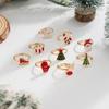 Ingemark 9Pcs/Set Christmas Tree Elk Santa Claus Rings Set for Women Vintage Gold Color Rings 2026 Christmas Couple New Jewelry