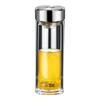 XINUO 2024 Double-Layer Glass Tea Infuser Water Bottle