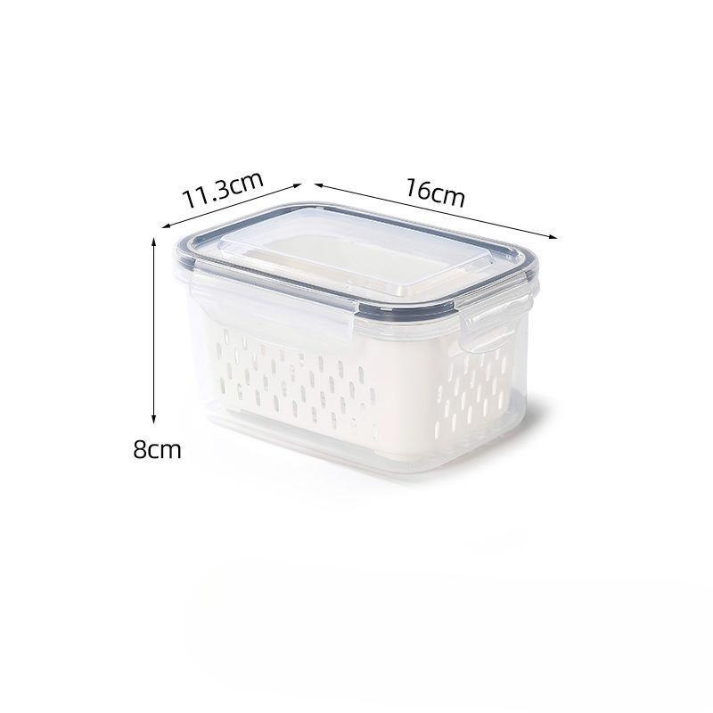 1PC Leak Proof Airtight Food Storage Containers Stackable Meal Prep Boxes For Fruits Vegetables Meat Grains