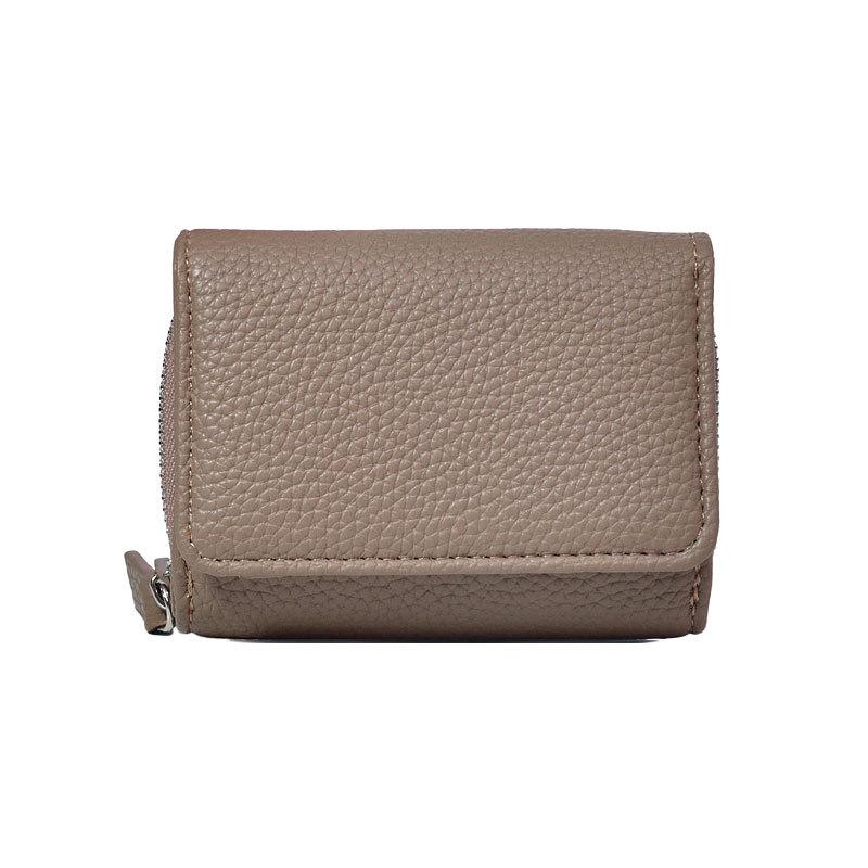 Japanese Style Women's Tri-fold Mini Leather Wallet: Large Capacity Multifunctional Coin Purse