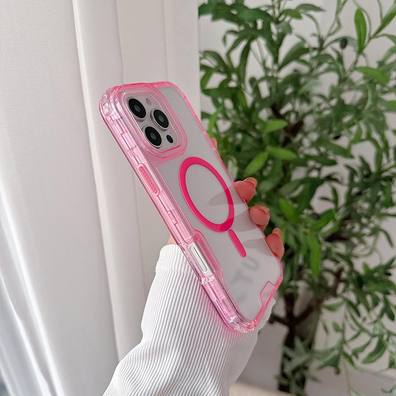 Drei-in-Eins Magnetische Handyhülle für IP16pro 16 Pro Max Zweite Generation Buntes PC