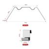 100 pcs Clips vitrage pour serre - 50 pinces W inox 304 + 50 clips Z, noir