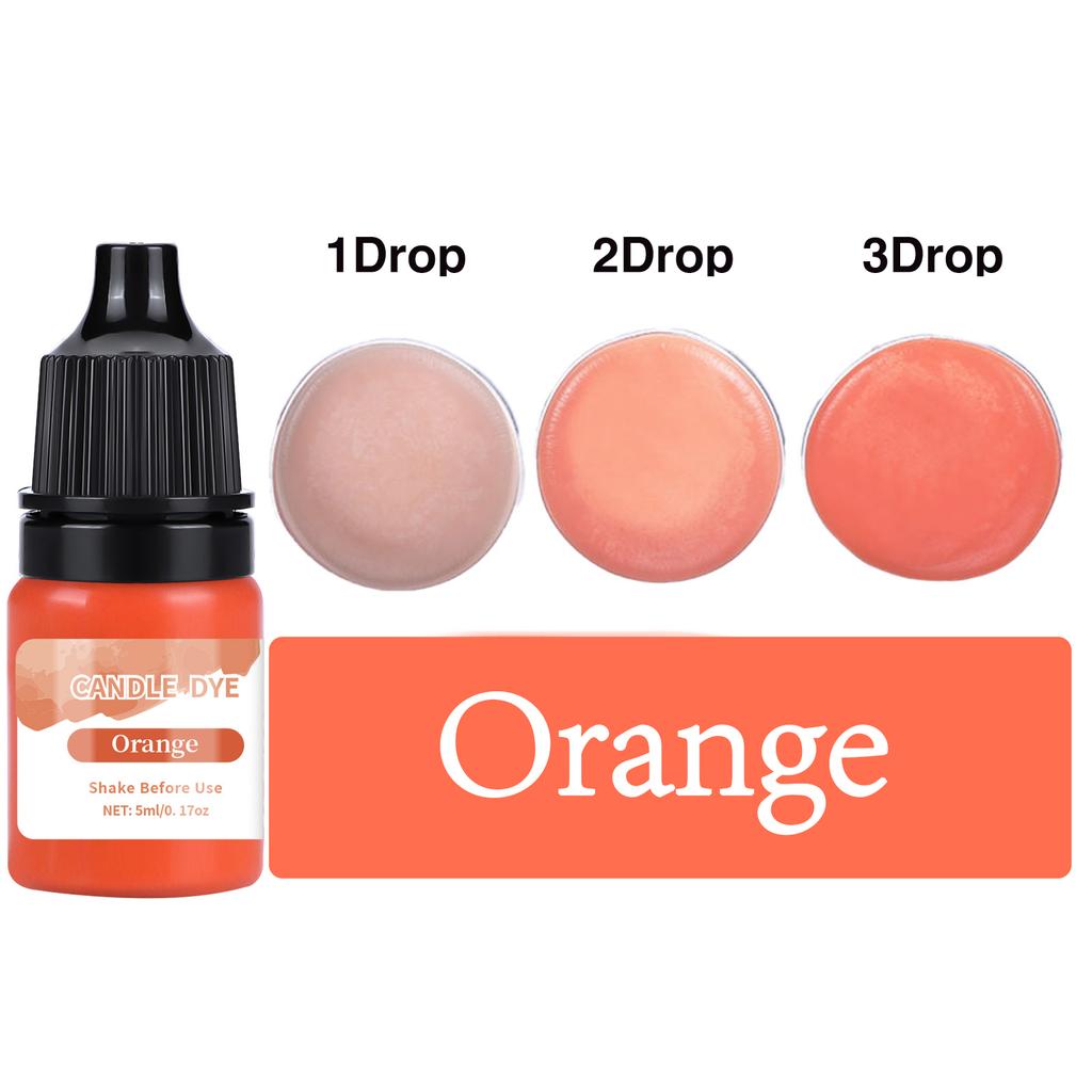 5 ml/butelka Pigment do świec woskowych Nietoksyczny pigment do świec sojowych Płynny barwnik Wosk sojowy DIY Barwniki do mydła Materiały do produkcji świec