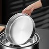 Thickened Deep Stainless Steel Round Multi-Purpose Pan