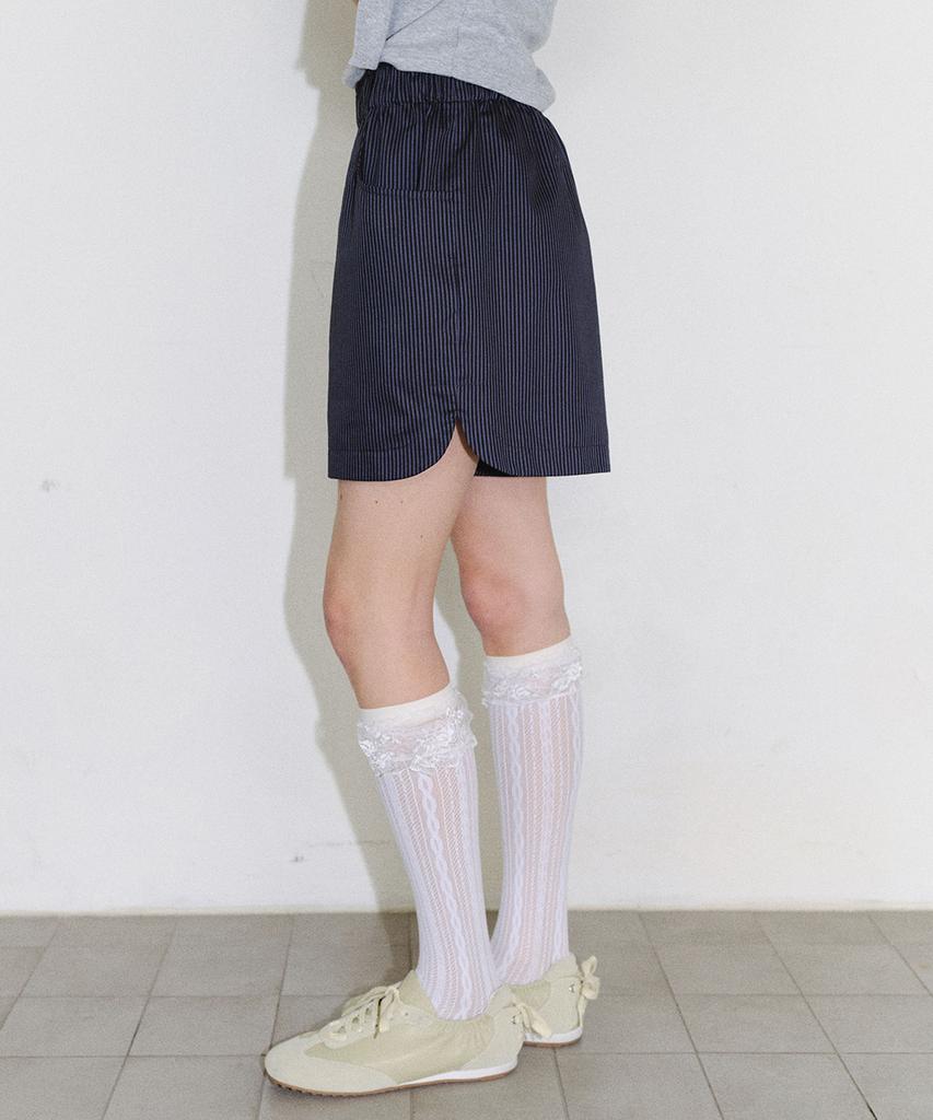 EN OR [Core] Stripe Cotton Trunk Pants - Navy