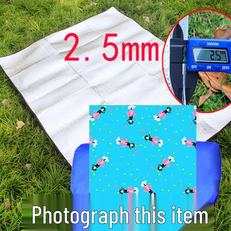 Двусторонняя влагостойкая пикниковая подстилка из алюминиевой фольги - Утолщенный уличный коврик для одного/двух/нескольких человек – Спальный коврик для туристической палатки