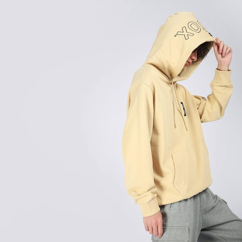 MLB Old Flower Sweatshirts Unisex Beige Yellow Hooded Moderate Regular 3AHDM0114-43BGS