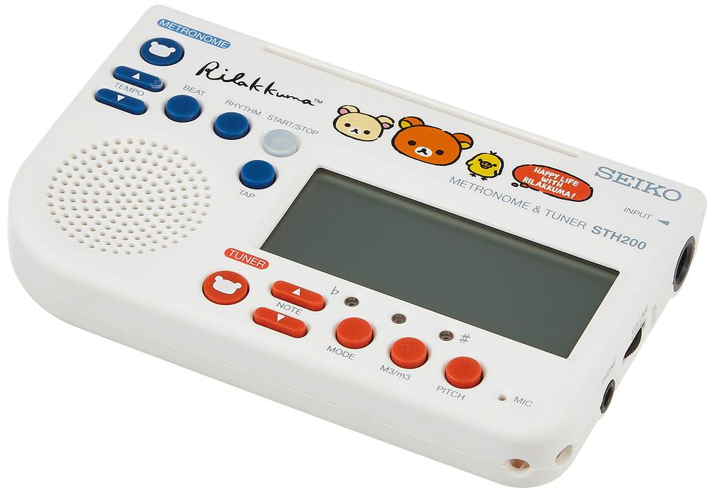 SEIKO Metronome Tuner Rilakkuma White STH200RKW &