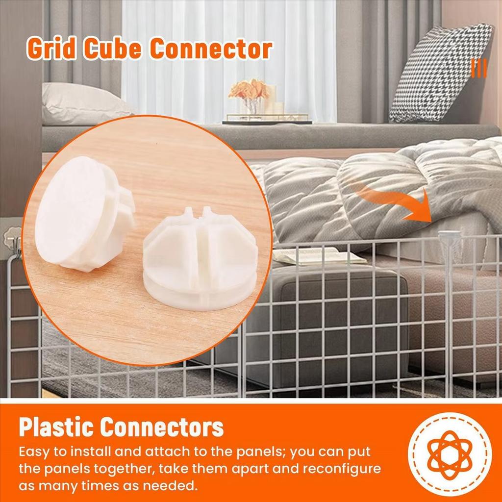 20 Pezzi Connettori per Contenitori Cubici in Filo per Scaffalature Cubiche e Organizzatori Modulari per Armadi Fibbia a Scatto per Armadio Clip