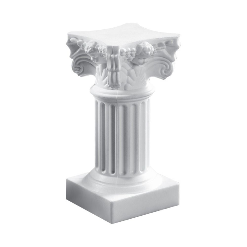 Home Decor Classical Architecture Miniature Roman Column Handicraft Photography Props Candlestick