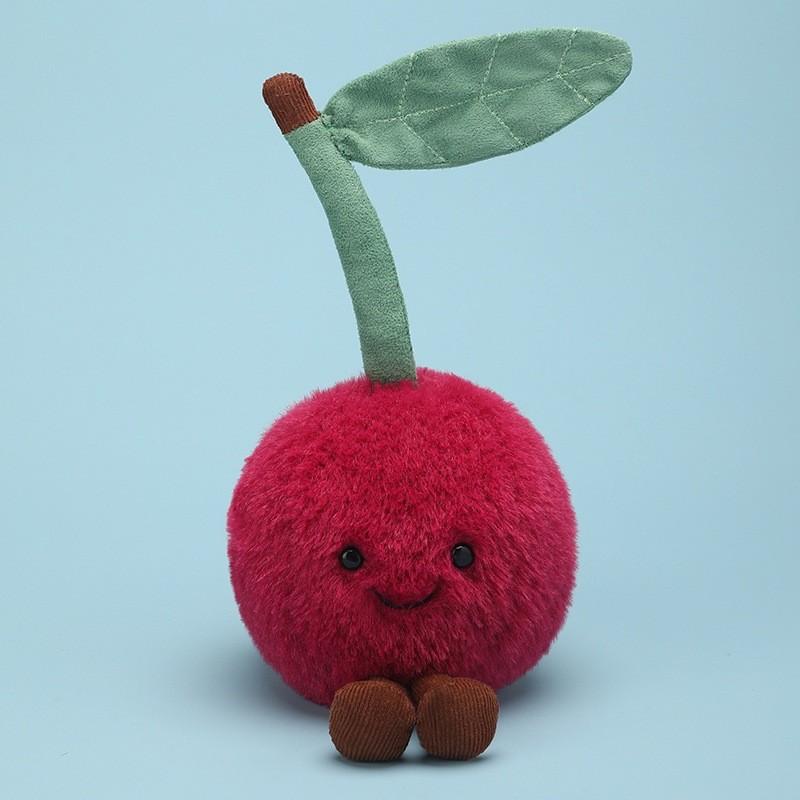 Cute Fruits Vegetables Plush Toy With Short Pile Cotton For Kids Playroom Decor