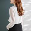 Camicetta da Donna Trueman in Chiffon a Manica Lunga con Fiocco