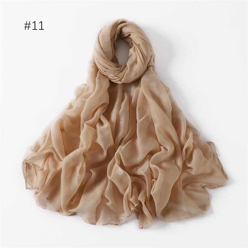 58 Colors Women Candy Color Voile Scarf Plain Solid Pashmina Female Warm Cotton Viscose Scarves Blanket Shawls And Wraps Bufanda