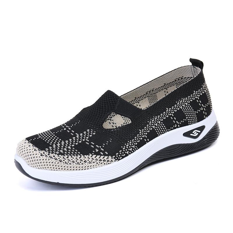Summer Women's Anti-Slip Breathable Lightweight Shoes for Middle-Aged and Elderly Moms