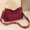 Middle-aged Woman's Embroidered Thread Bag Single-shoulder Crossbody Bag Waterproof Mom's Bag