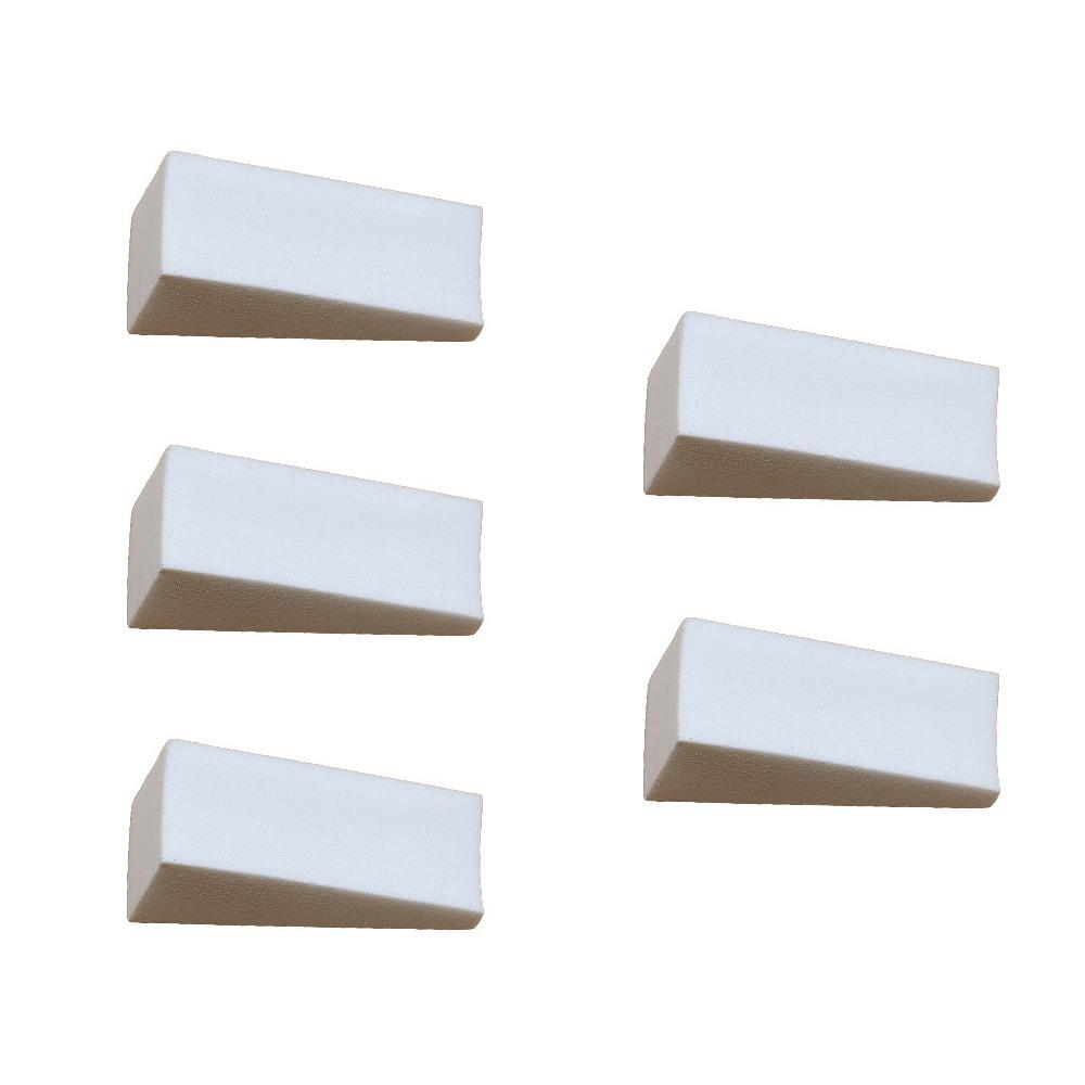 5Pcs White Triangle Makeup Sponge Gradient Effect Manicure Sponge Set  Manicure Tools 5pcs