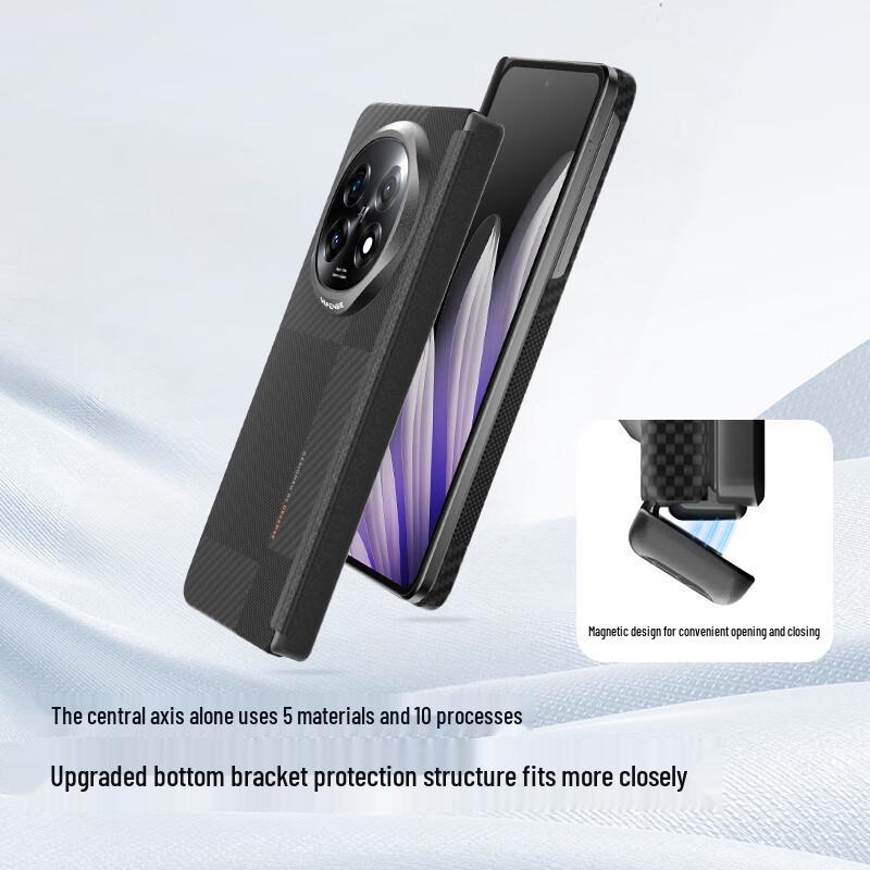 Kevlar Hinge Protection Magnetic Phone Case for OPPO Find N5