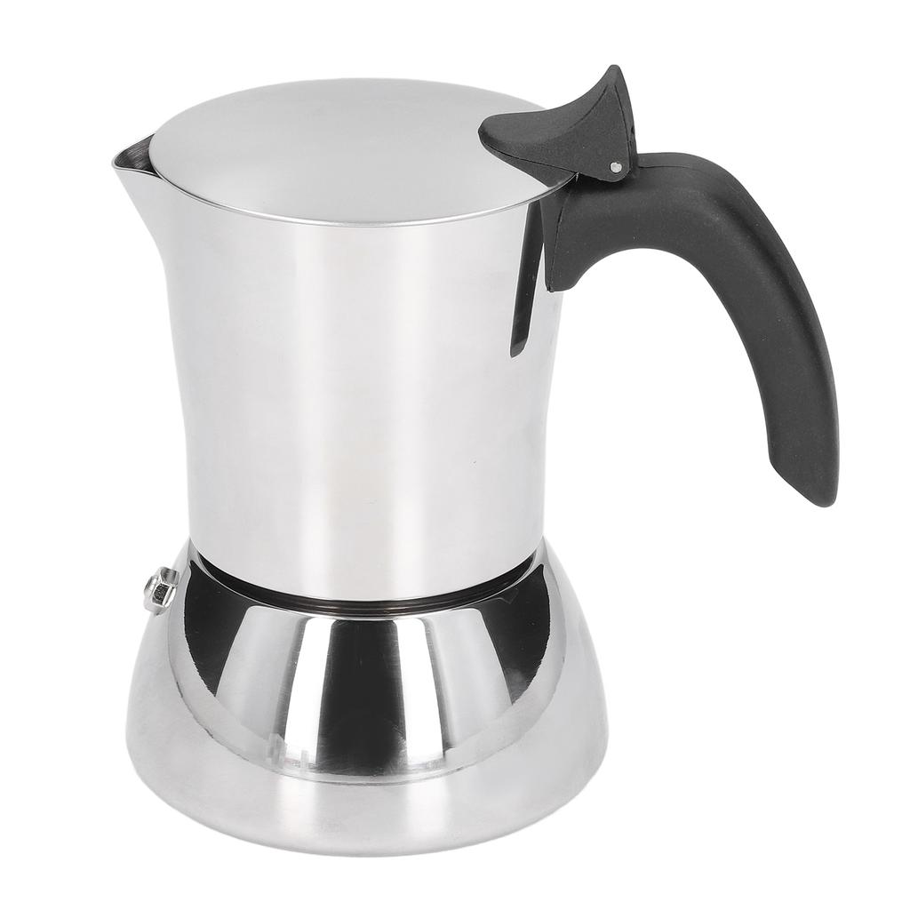 Moka Pot Food Grade Stainless Steel Compact Portable Convenient Practical Time Saving DIY Making