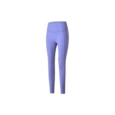 Solid High-Waisted Nine-Point Tight Sports Leggings Women Leggings Light-Milk-Gray Purple SC1230002DY-PP36