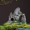 1PC Rock Shape Resin Durable Fish Tank Fish Hiding Cave Fish Shrimp Shelter Fake Mountain Ornament