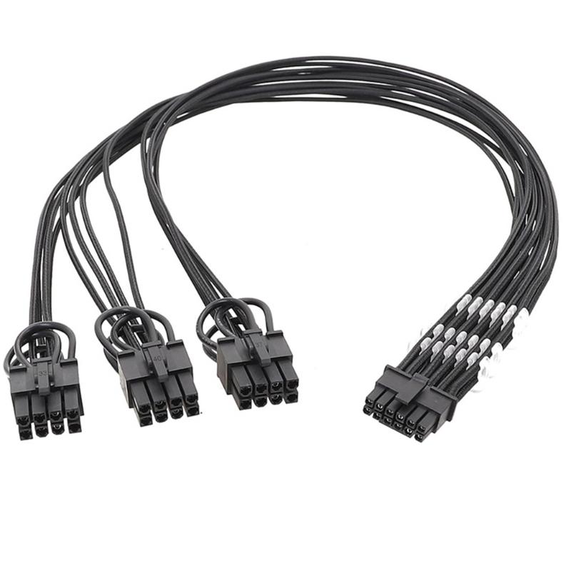 

Модульный кабель питания 16AWG в оплетке 8x3 на 12+4Pin с гребенками для ARGB GOLD, Toughpower TF1 GF1 PF1 GF3SFX, CXMTXM 1 чёрный