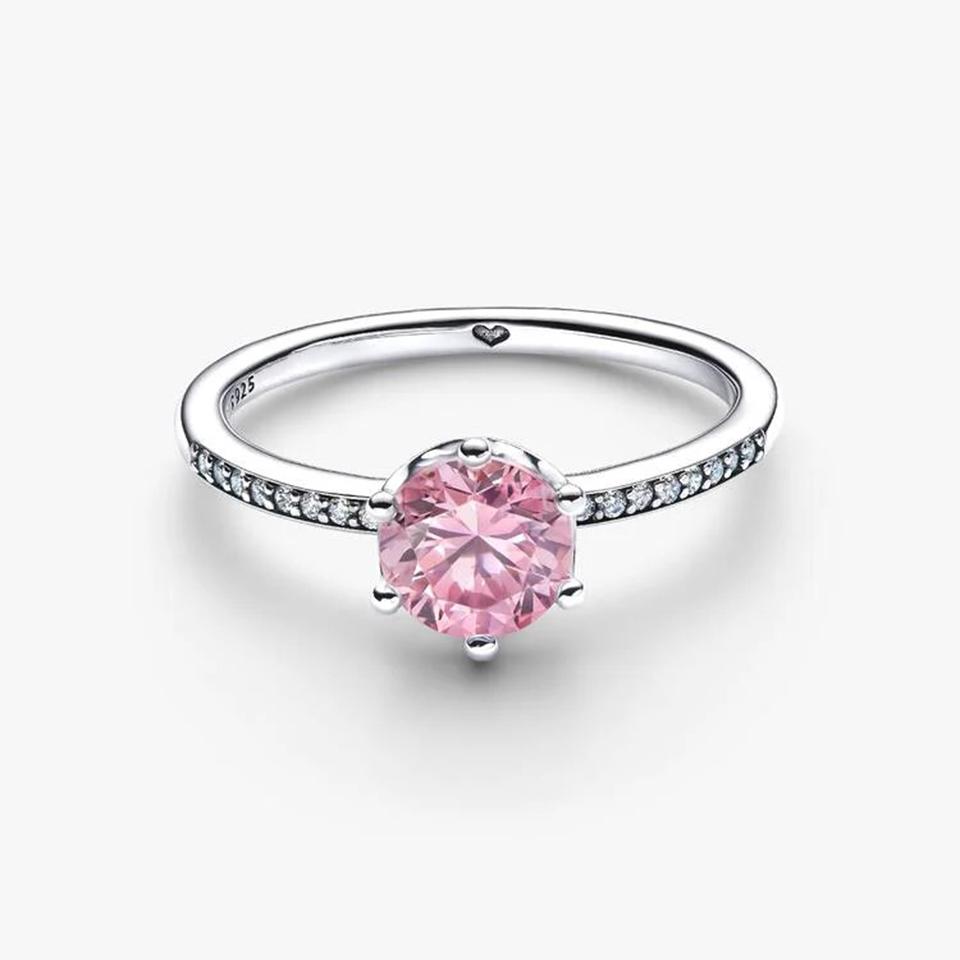2026 Nuovo Anello in Argento 925 Cuore Colorato Chakra Pianta Ape Specimen Fortuna Arco Corona Fiore Cocktail Gioiello Fascino Fai da Te Raffinato