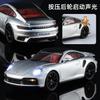 1:24 Porsche 911 Turbo S Supercar Alloy Metal Diecast Model Car Home Decoration & Computer Desktop Ornaments Holiday Present Toy