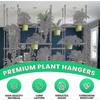 Ceiling Hooks For Hanging Plants- 4pcs 3 Inches Heavy Duty Vinyl Coated, Gold Hanging Hooks For Bird Feeders, Planters And Wind Chimes 25-26