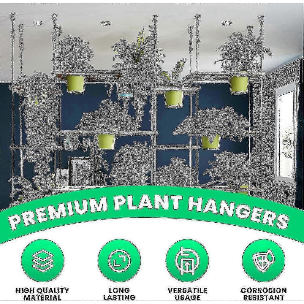 Ceiling Hooks For Hanging Plants- 4pcs 3 Inches Heavy Duty Vinyl Coated, Gold Hanging Hooks For Bird Feeders, Planters And Wind Chimes 25-26