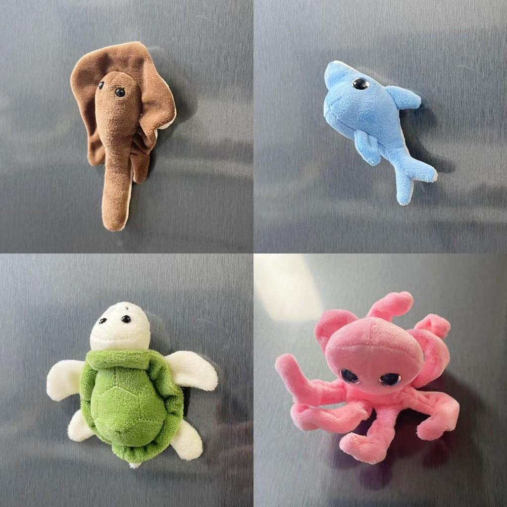 Plush Animal Ocean Refrigerator Magnet Sea Turtle Lobster Fish World Underwater