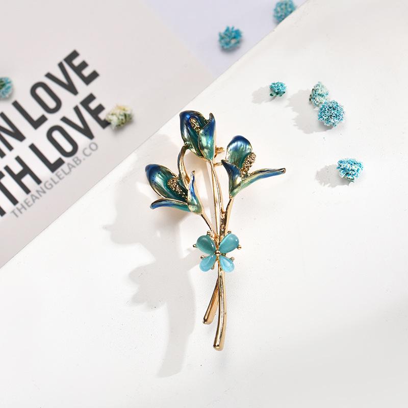 SKEDS Elegant Creative Enamel Flower Daisy Brooch Pin For Women Fashion Sunflower Wedding Party Accessories Corsage Brooches