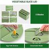 5 In 1 Vegetable Spin Chopper, Salad Spinner with Slicer, Lettuce Spinner Dryer