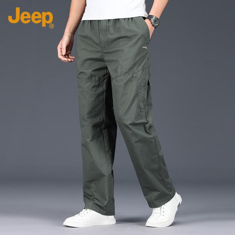 JEEP Men's Cotton Straight-Leg Casual Pants