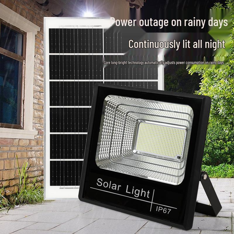 Solar-Powered LED Waterproof Floodlights for Outdoor Courtyards and Streets - High-Power, Super Bright.