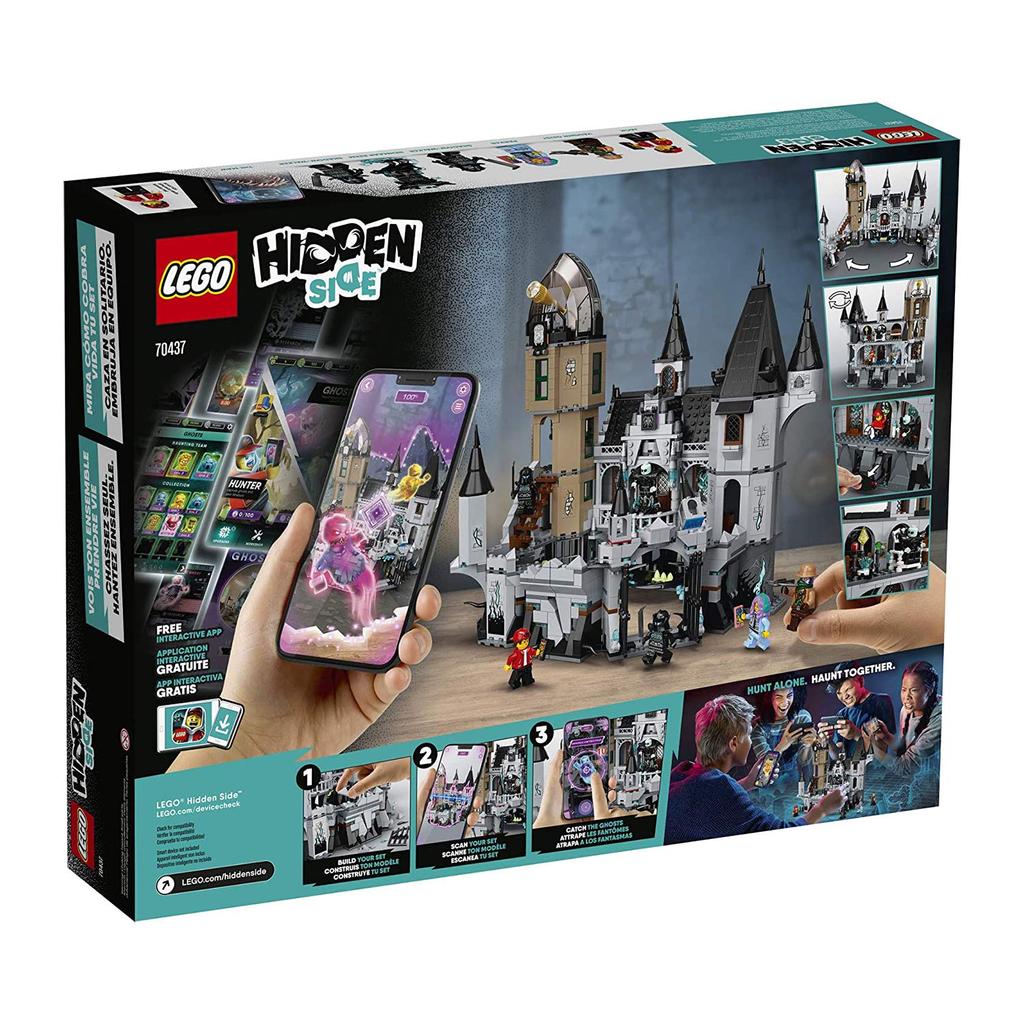 LEGO Hidden Side Mystery Castle 70437 AR Ghost Toy Ghost Hunting Toy with 2 Jack Parker Vaughn Nemar Reem Shadow Walker Minifigures App-Controlled