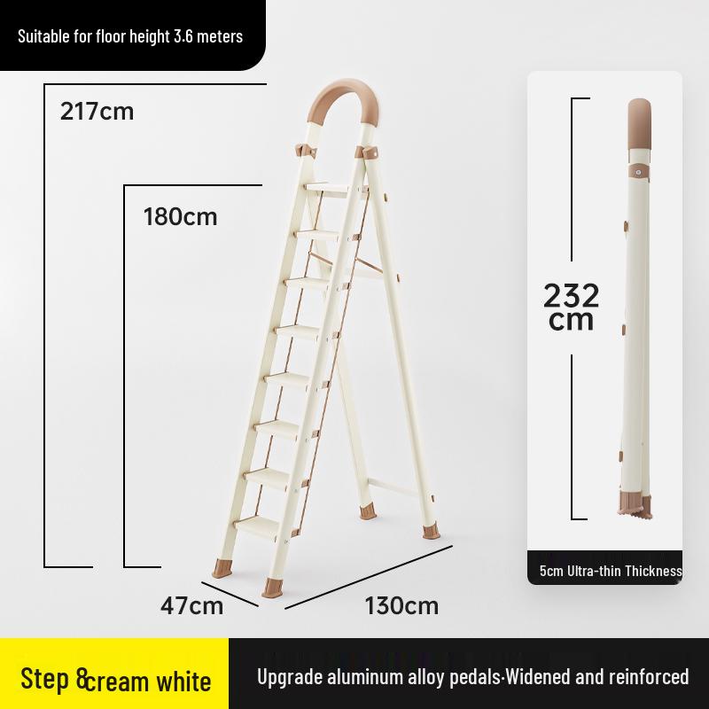 Multifunctional Telescopic Folding A-Frame Ladder – Portable, Lightweight & Indoor Use