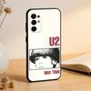 U-U2-ES Band Phone Case For Samsung S25,S24,S21,S22,S23,S30,Ultra,S20,Plus,Fe,Soft Silicone Black Cover