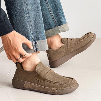 Prabangus Prekės ženklas Suede Loafers Odiniai Batai Vyrams Lauko Lengvi Rankų Darbo Sportbačiai Patogūs Laisvalaikio Batai Vyrams Įslystami Važiavimo