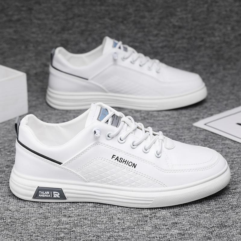 

Мужская повседневная обувь Модные кроссовки Мужские студенческие туфли Белые туфли Модные удобные спортивные туфли Мужские мокасины Низкая помощь 44 белый