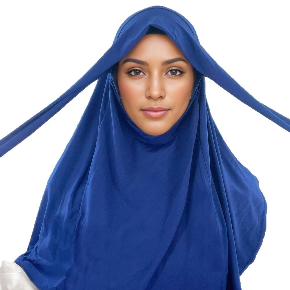 Arabian headgear Double round edge headscarf, masked backing hat, yarn scarf dual-purpose women's headscarf
