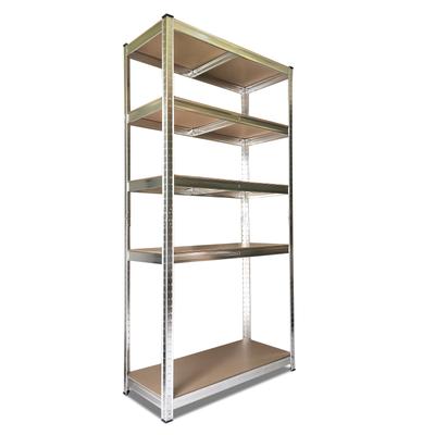 Metal Shelving Set 2 Galvanized Home 875kg 5 Shelves 180x90x40cm