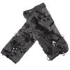 Unisex Gothic Black Gloves Fingerless Long Glove For Women Men Sexy Festival Gloves Mittens Clubwear Dance Cosplay Accessories