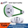 6mm U-Shaped Single/Dual Groove PU Round Belt Transmission Wheel O-Disk Aluminum Alloy Motor Spindle Pulley for Dedicated System