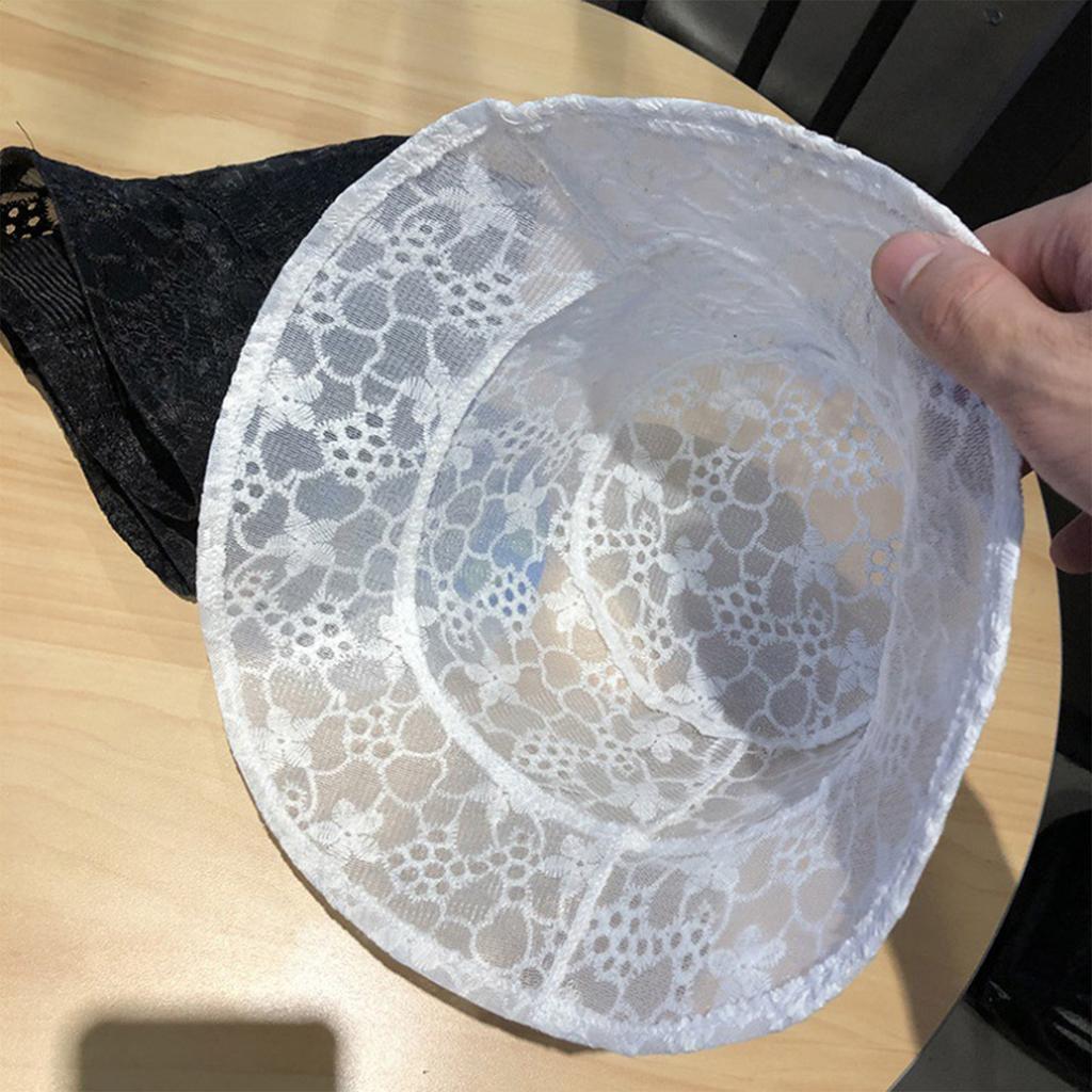 Outdoor Trendy Fisherman Hat Breathable Sun Protection Lace Sunshade Bucket Caps for Home Office Travel Hiking