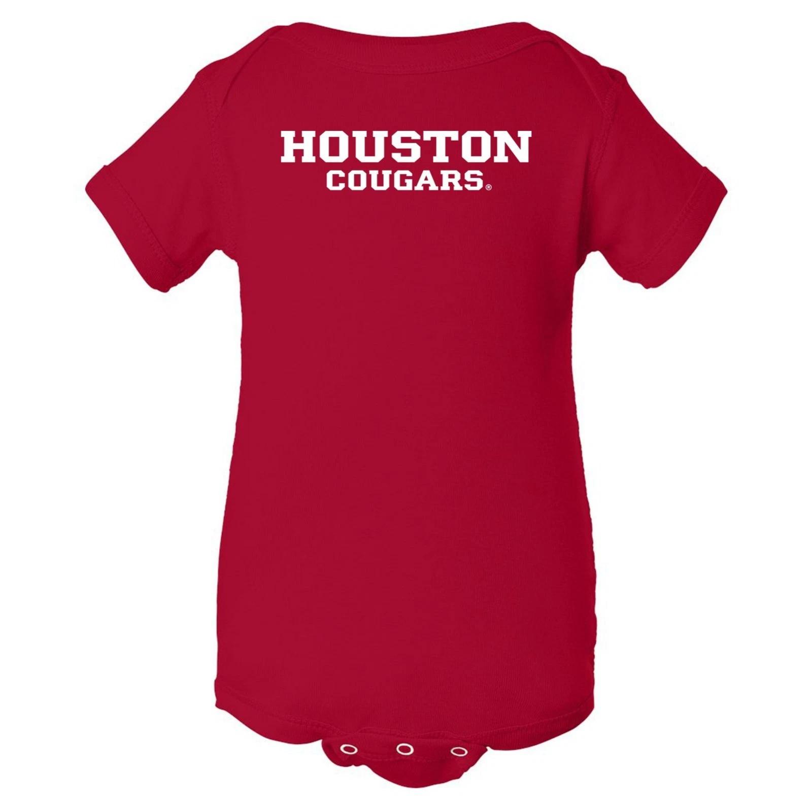 Houston Cougars Basic Block Unisex Creeper - Red S