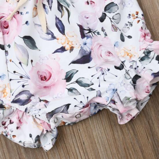 Newborn Infant Baby Girls Romper Clothes Outfit Summer Jumpsuit Playsuit Size 3 -18 Months