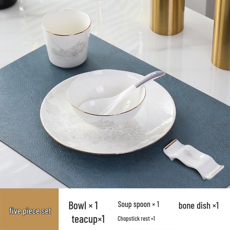 

Sweet Elegance Qingming Scroll Bone China Dinnerware Set