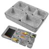 Chic Storage Solution Cosmetics Organizer Felt Storage Box Integrated Design