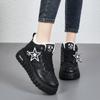 34-42 Winter Women's Large Fashion Thick Bottom High Top with Velvet Warmth High Top Cotton Shoes Snow Boots